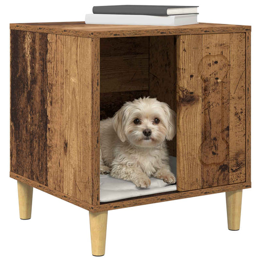 Vidaxl hondenhuis oudhout 44 x 42 x 49 cm bewerkt hout