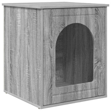 Vidaxl kattenhuis grijs sonoma 53 x 52 x 62 cm bewerkt hout