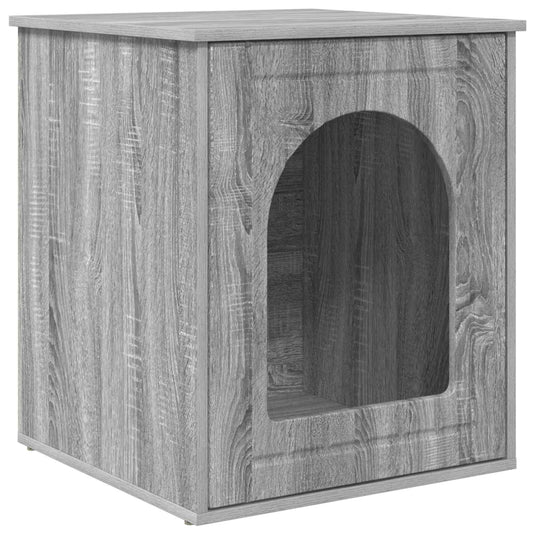 Vidaxl kattenhuis grijs sonoma 53 x 52 x 62 cm bewerkt hout