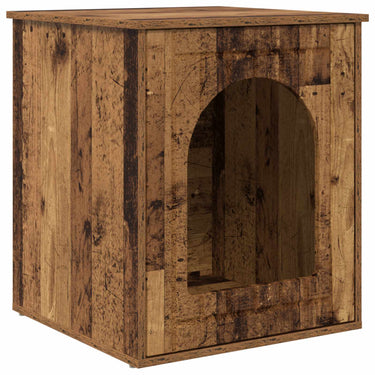 Vidaxl kattenhuis oudhout 53 x 52 x 62 cm bewerkt hout