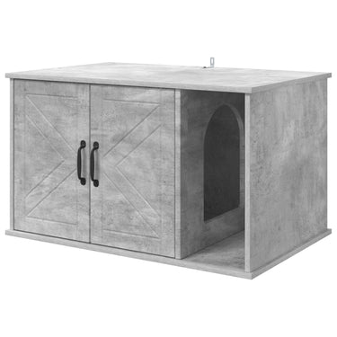 Vidaxl kattenhuis beton 85 x 55 x 50 cm bewerkt hout