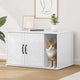 Vidaxl kattenhuis glanzend wit 85 x 55 x 50 cm bewerkt hout