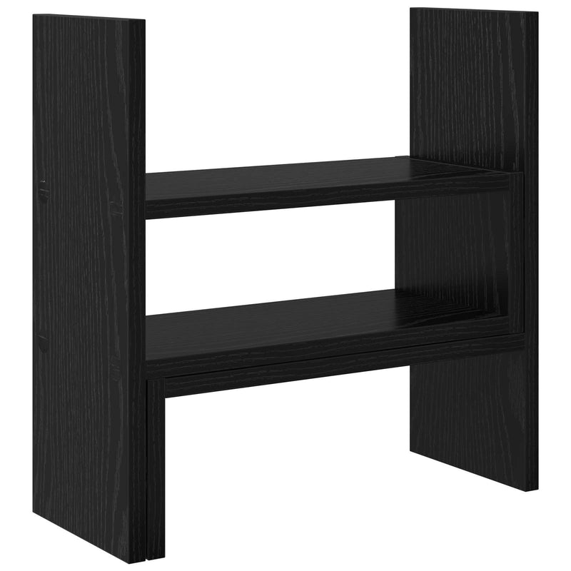 Afbeelding laden in galerijviewer, Vidaxl monitor bureau stand zwart eiken 40 x 17 x 41 cm bewerkt hout
