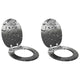 Vidaxl zachte sluit toiletbril 2 pcs grijs 44 x 38 cm mdf-plaat