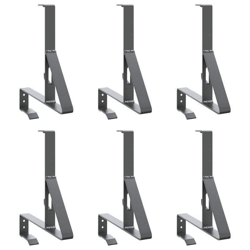 Afbeelding laden in galerijviewer, Vidaxl sneeuwbeveiligingsteun 6 pcs antraciet 29,5 x 3 x 34,5 cm staal
