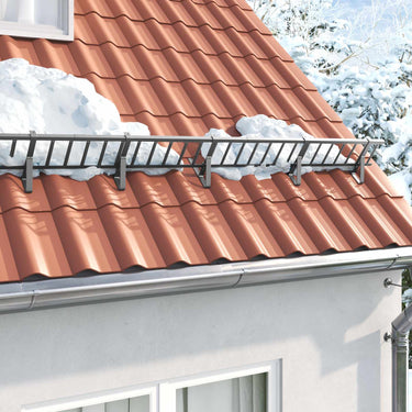 Vidaxl dak sneeuwbeugel antraciet 600 x 2,5 x 20 cm staal