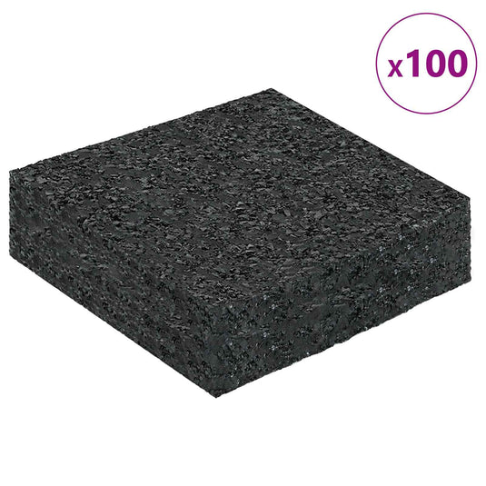 Vidaxl rubberen pad zwart rubber