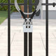 Vidaxl hangslot 12 pcs zilver 4,2 x 1,9 x 4 cm ijzer