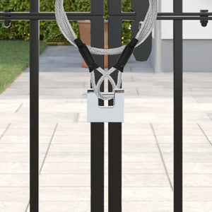 Vidaxl hangslot 12 pcs zilver 5 x 1,9 x 4,5 cm ijzer