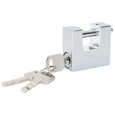 Vidaxl hangslot 12 pcs zilver 5 x 1,9 x 4,5 cm ijzer