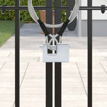 Vidaxl hangslot 12 pcs zilver 7 x 1,9 x 5 cm ijzer