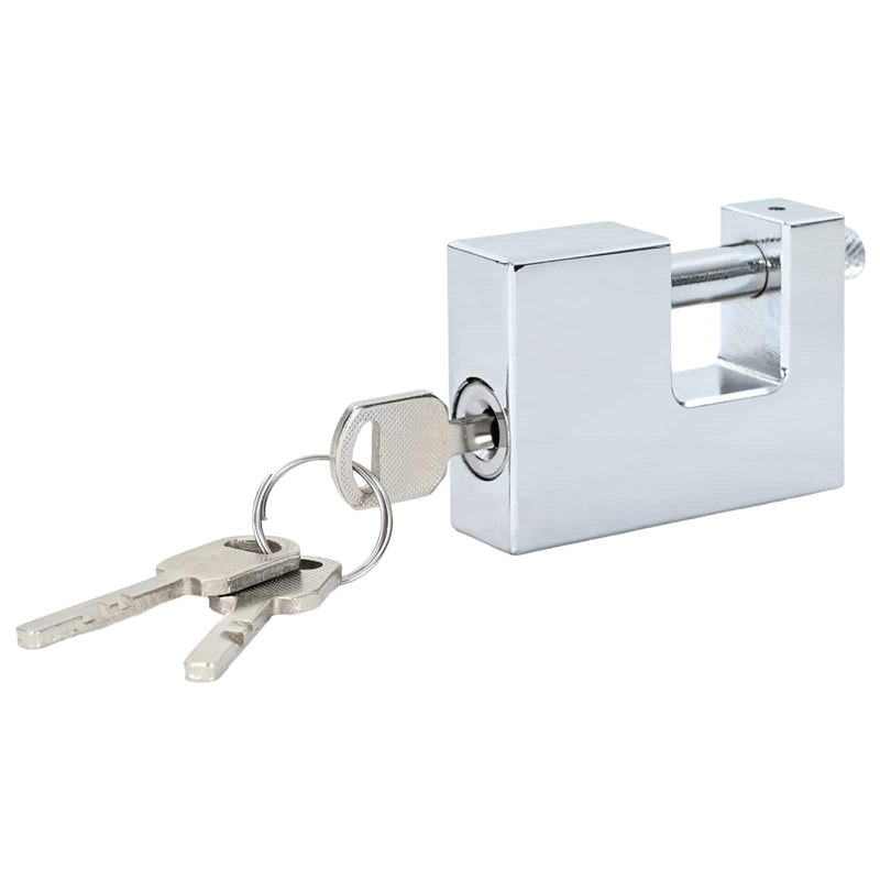 Afbeelding laden in galerijviewer, Vidaxl hangslot 12 pcs zilver 7 x 1,9 x 5 cm ijzer
