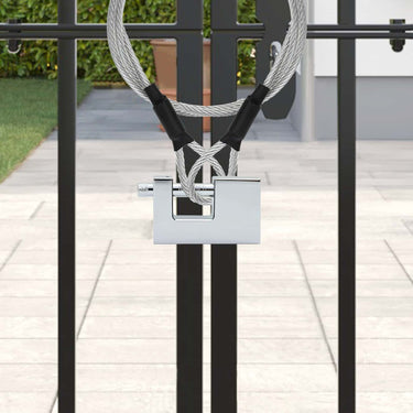 Vidaxl hangslot 6 pcs zilver 7,8 x 2 x 5 cm ijzer
