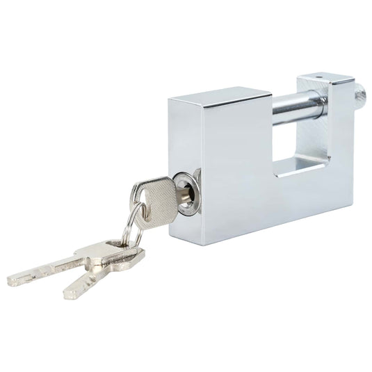 Vidaxl hangslot 12 pcs zilver 7,8 x 2 x 5 cm ijzer