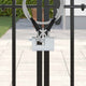 Vidaxl hangslot 6 pcs zilver 8,7 x 1,9 x 5,5 cm ijzer