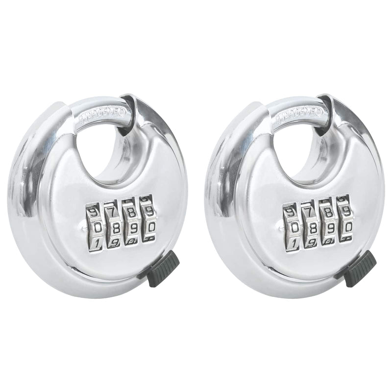 Chargez l'image dans la visionneuse de la galerie, Vidaxl discusloten met sleutels 2 pcs zilver 7 x 2,3 x 7 cm
