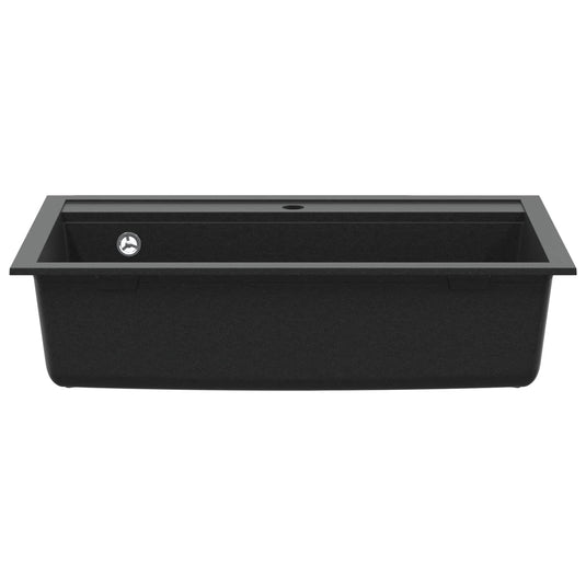 Vidaxl wasbak zwart 795 x 505 mm graniet