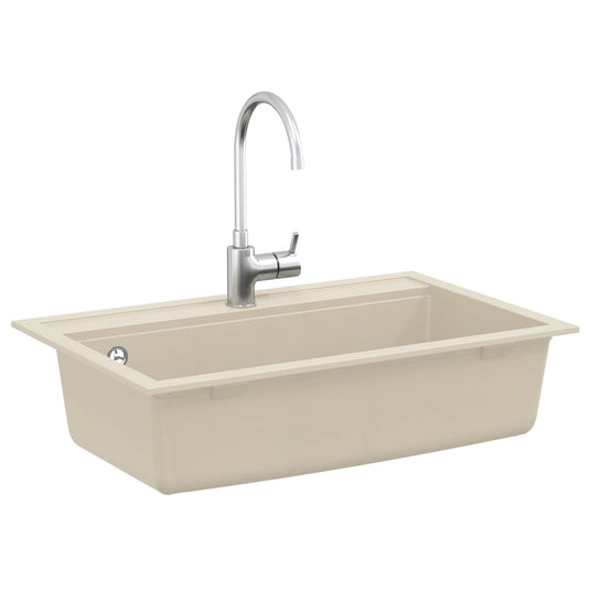 Vidaxl wasbak beige 795 x 505 mm graniet