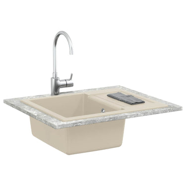 Vidaxl wasbak beige 620 x 500 mm 80% kwarts en 20% hars