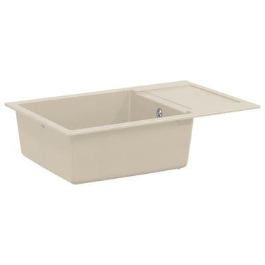 Vidaxl wasbak beige 780 x 500 mm 80% kwarts en 20% hars