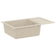 Vidaxl wasbak beige 780 x 500 mm 80% kwarts en 20% hars