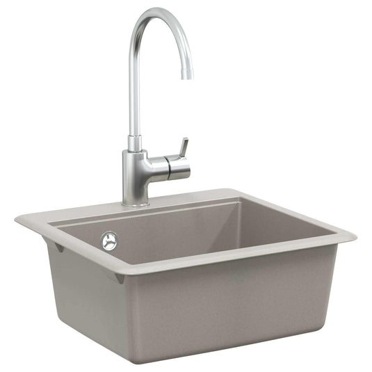 Vidaxl wasbak grijs 470 x 440 mm graniet