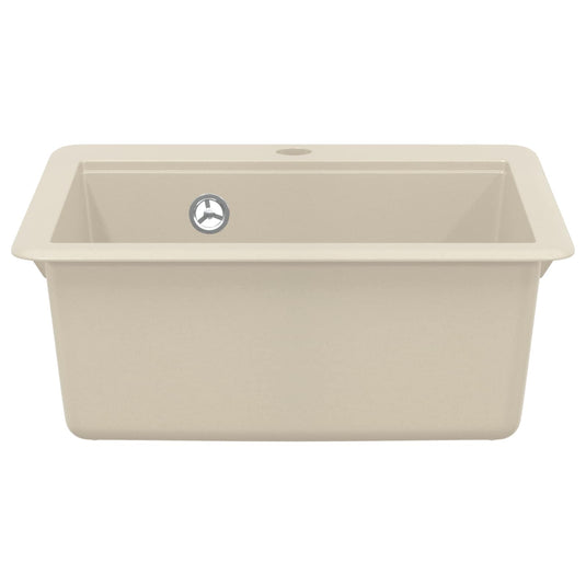Vidaxl wasbak beige 470 x 440 mm graniet