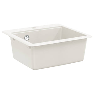 Vidaxl wasbak wit 470 x 440 mm graniet