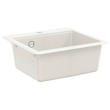 Vidaxl wasbak wit 470 x 440 mm graniet