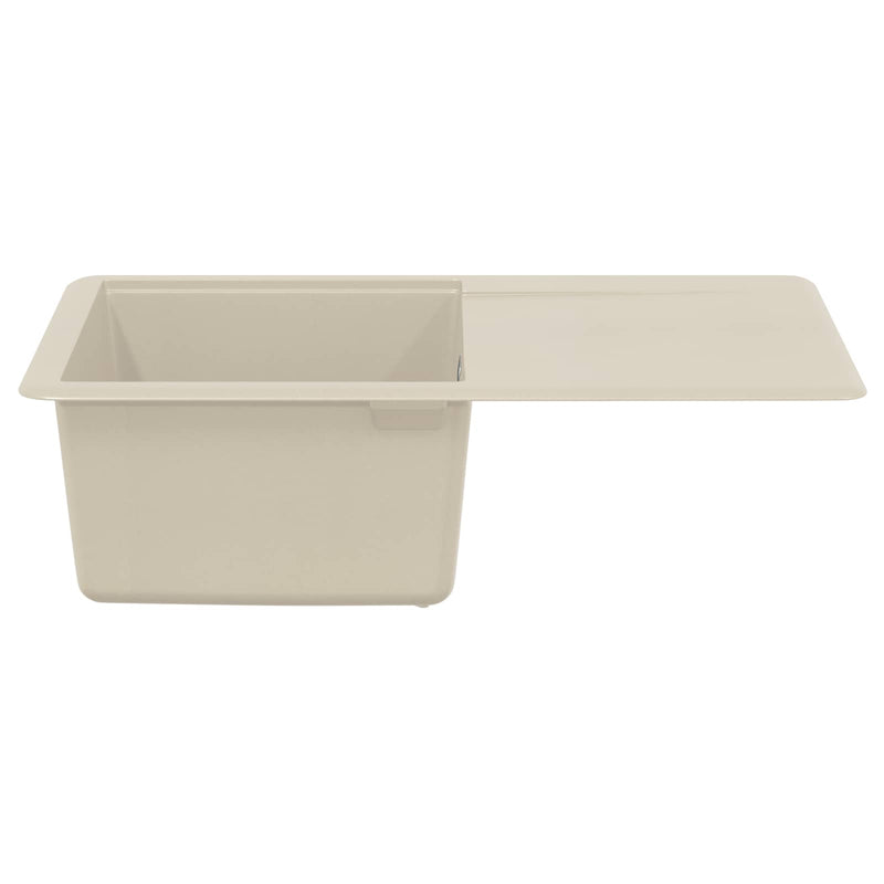 ギャラリービューアに画像をロードする, Vidaxl wasbak beige 670 x 460 mm 80% kwarts en 20% hars
