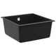 Vidaxl wasbak zwart 430 x 460 mm 80% kwarts en 20% hars
