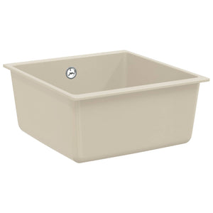 Vidaxl wasbak beige 430 x 460 mm 80% kwarts en 20% hars