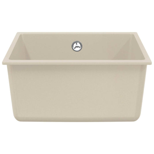 Vidaxl wasbak beige 430 x 460 mm 80% kwarts en 20% hars