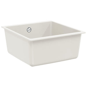 Vidaxl wasbak wit 430 x 460 mm 80% kwarts en 20% hars
