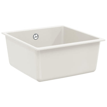 Vidaxl wasbak wit 430 x 460 mm 80% kwarts en 20% hars