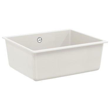 Vidaxl wasbak wit 530 x 460 mm 80% kwarts en 20% hars