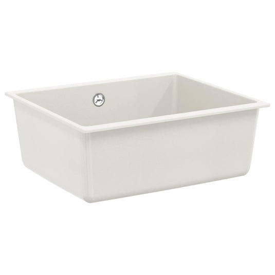 Vidaxl wasbak wit 530 x 460 mm 80% kwarts en 20% hars
