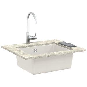 Vidaxl wasbak wit 530 x 460 mm 80% kwarts en 20% hars