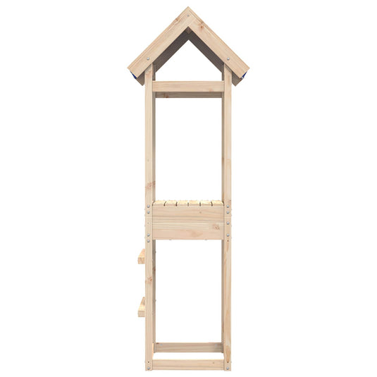Vidaxl speeltoren bruin 52,5 x 46,5 x 195 cm massief grenenhout
