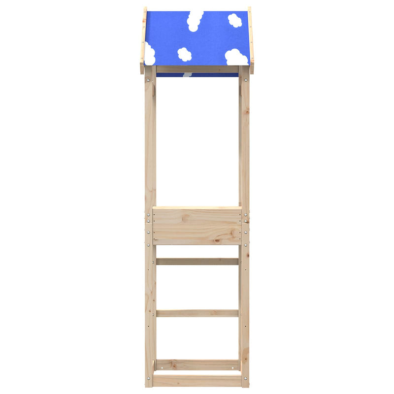 Afbeelding laden in galerijviewer, Vidaxl speeltoren bruin 52,5 x 46,5 x 195 cm massief grenenhout
