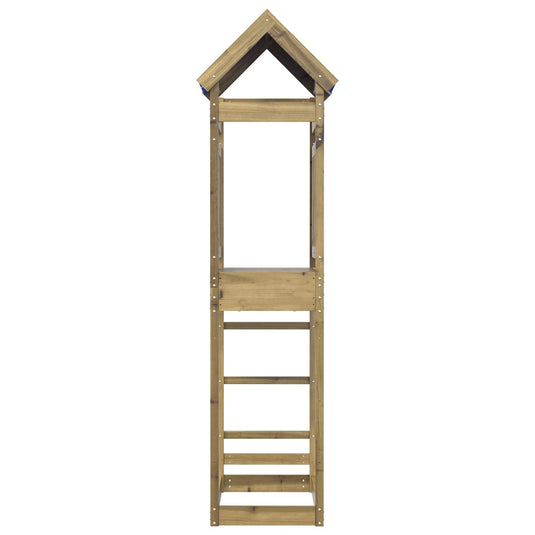 Vidaxl speeltoren bruin 52,5 x 85 x 239 cm massief geïmpregneerd hout