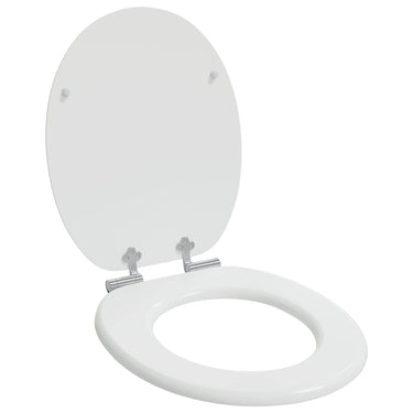 Vidaxl zachte sluit toiletbril wit 44 x 38 cm mdf-plaat