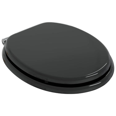 Vidaxl zachte sluit toiletbril zwart 44 x 38 cm mdf-plaat