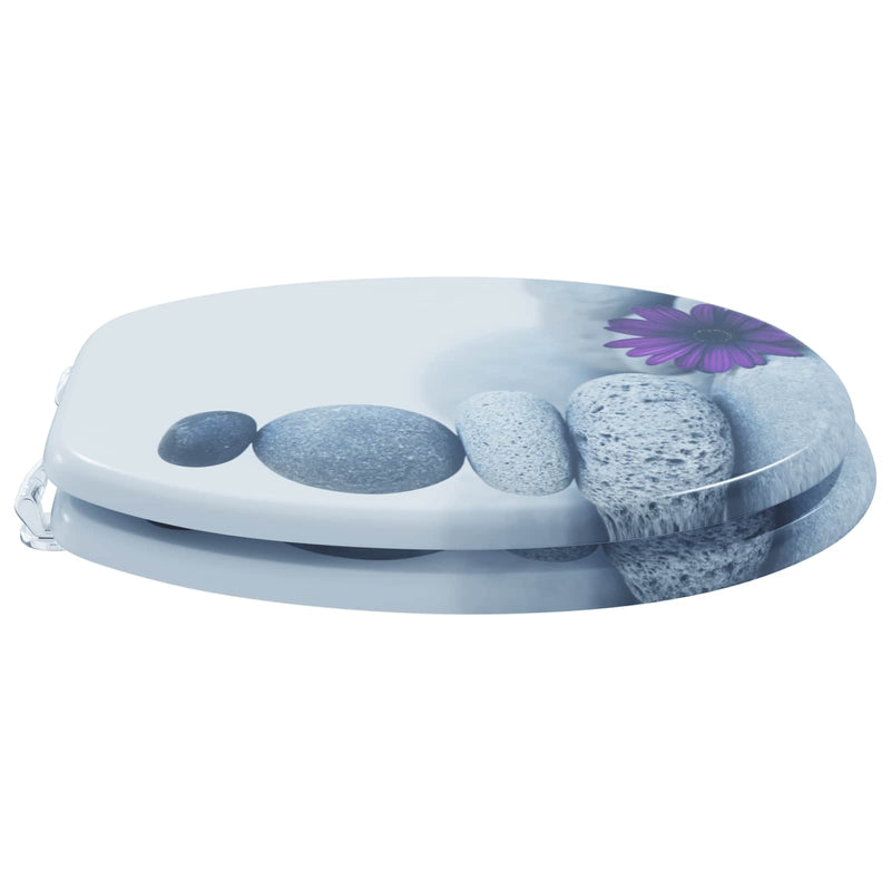 Afbeelding laden in galerijviewer, Vidaxl zachte sluit toiletbril grijs 44 x 38 cm mdf-plaat
