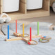 Vidaxl ringgooi spel natuur rood blauw 41 x 41 x 16 cm