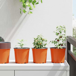 Vidaxl bloempot 50 pcs terracotta ø 15 x 13 cm kunststof