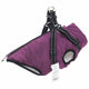 Vidaxl hondenjas met harnas paars 2xl fleece en polyester