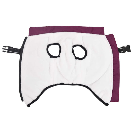 Vidaxl hondenjas met harnas paars 2xl fleece en polyester