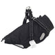 Vidaxl hondenjas met harnas zwart s fleece en polyester