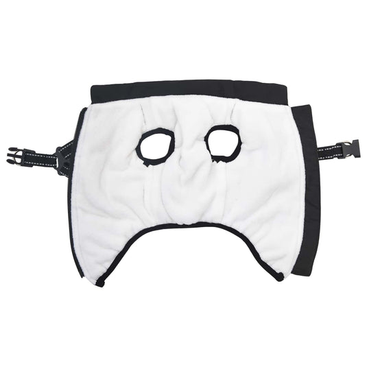 Vidaxl hondenjas met harnas zwart l fleece en polyester